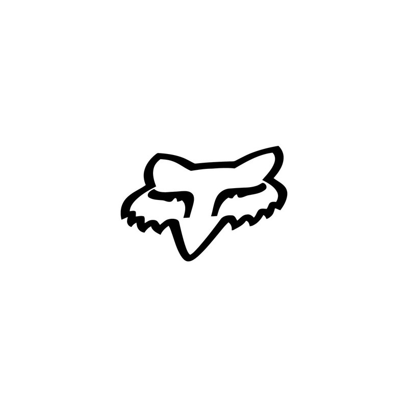 CALCOMANIA FOX ROSTRO BLANCO/NEGRO