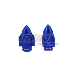 TAPON DE VALVULA DE AIRE ALUMINIO COHETE AZUL