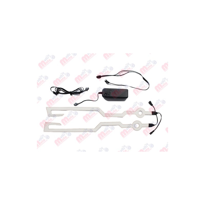 Luces led casco diseño tribal color Blanco MEK