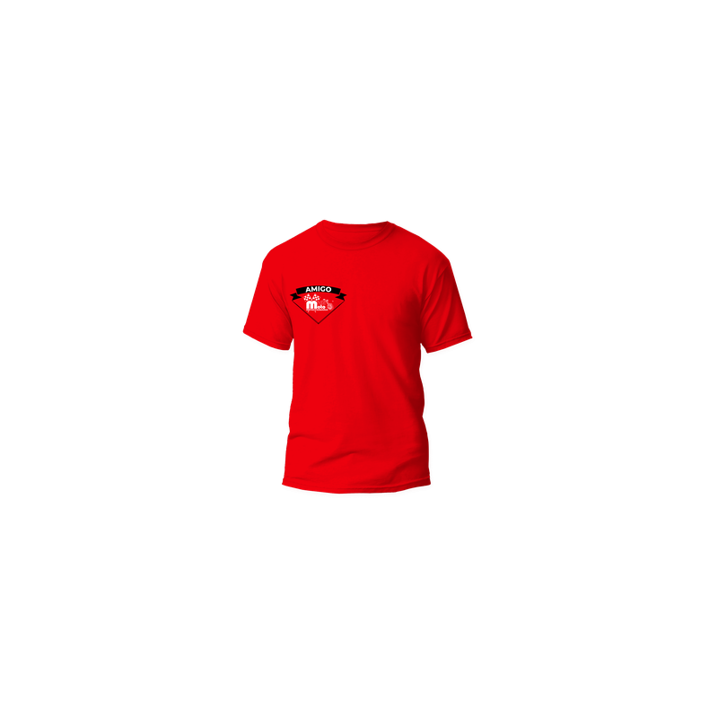 PLAYERA ROJO, LOGO NEGRO