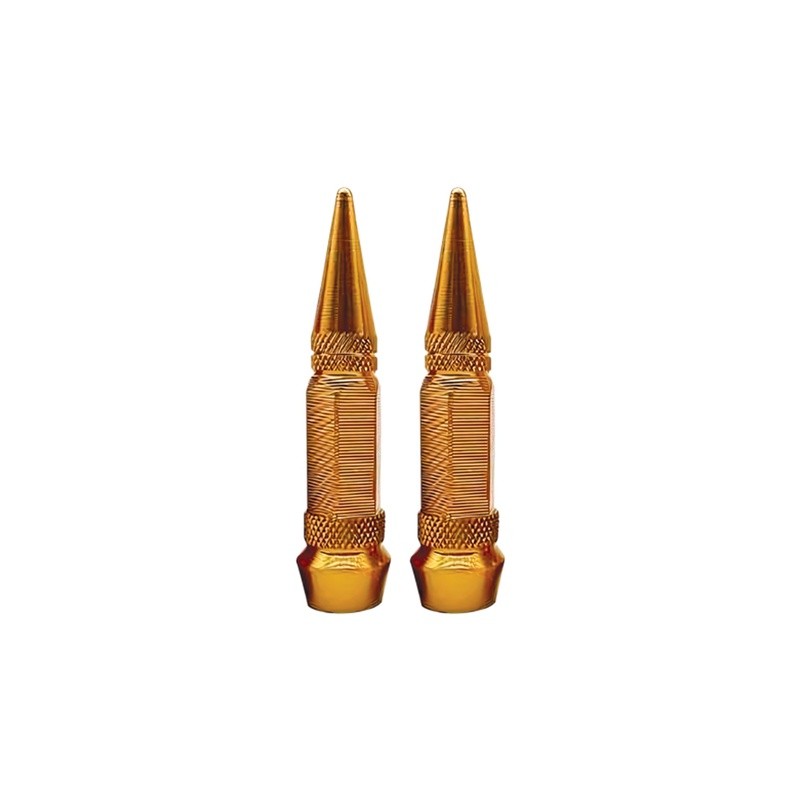 TAPON DECORATIVO PARA VALVULA EN FORMA DE PUNTA (DORADO)