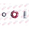 TORNILLO DECORATIVO ALUMINIO CON COLORES REDONDO M6 ROJO