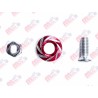 TORNILLO DECORATIVO ALUMINIO CON COLORES REDONDO M6 ROJO
