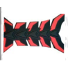 STICKER PROTECTOR DE GOMA NEGRO/ROJO PARA TANQUE DE GASOLINA UNIVERSAL