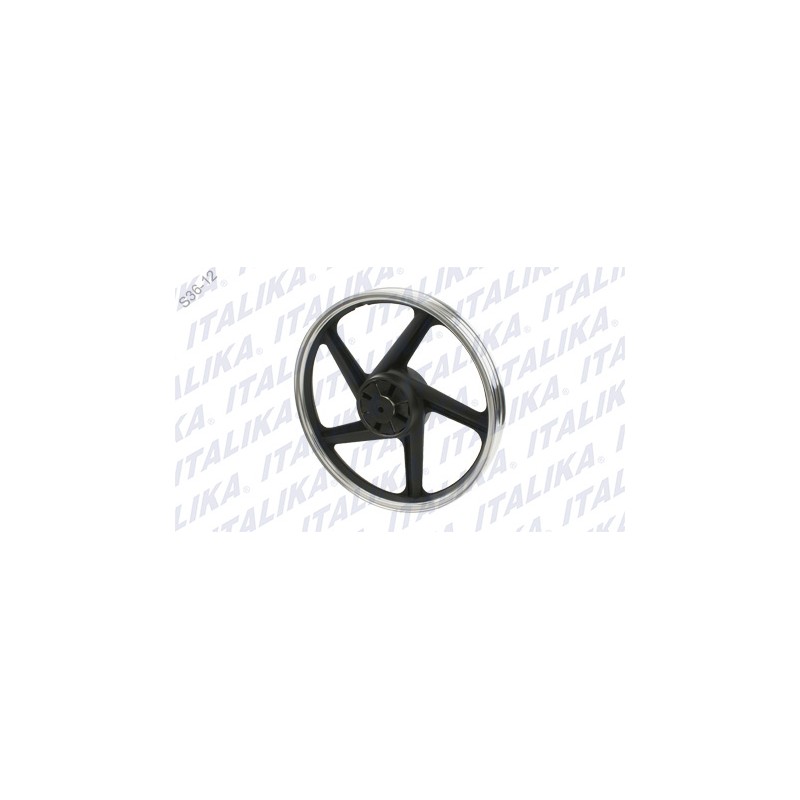 RIN TRASERO ALUMINIO NEGRO FT125, FT125 SPORT, XFT125, FT125 NEW SPORT, FT125 CLASICA, FT125 CHAKARERA
