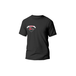 PLAYERA NEGRO, LOGO BLANCO