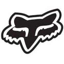 CALCOMANIA LOGO FOX EN NEGRO