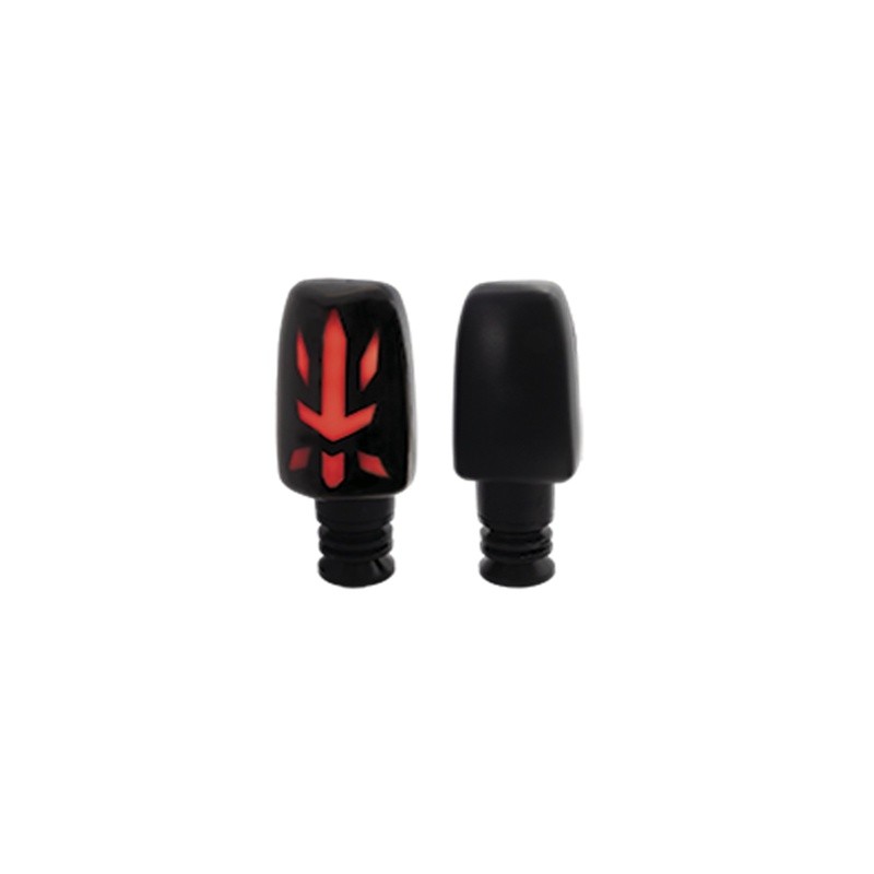 DIRECCIONAL LED SECUENCIAL TIPO CARRERA  UNIVERSAL (AMARILLO-ROJO)