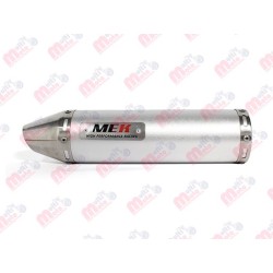 SILENCIADOR TIPO CONO PEQ 300MM CROMADO MEK