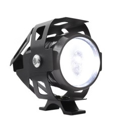 FARO LED CON PROTECTOR LUPA LUZ BLANCA ALTA,BAJA Y ESTROBO