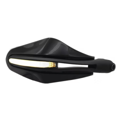 PROTECTOR DE PUÑOS NEGRO CON LUZ LED SECUENCIAL AMARILLA