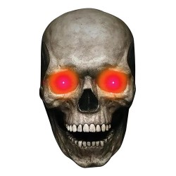 CALCOMANIA REFLEJANTE CALAVERA OJOS ROJOS