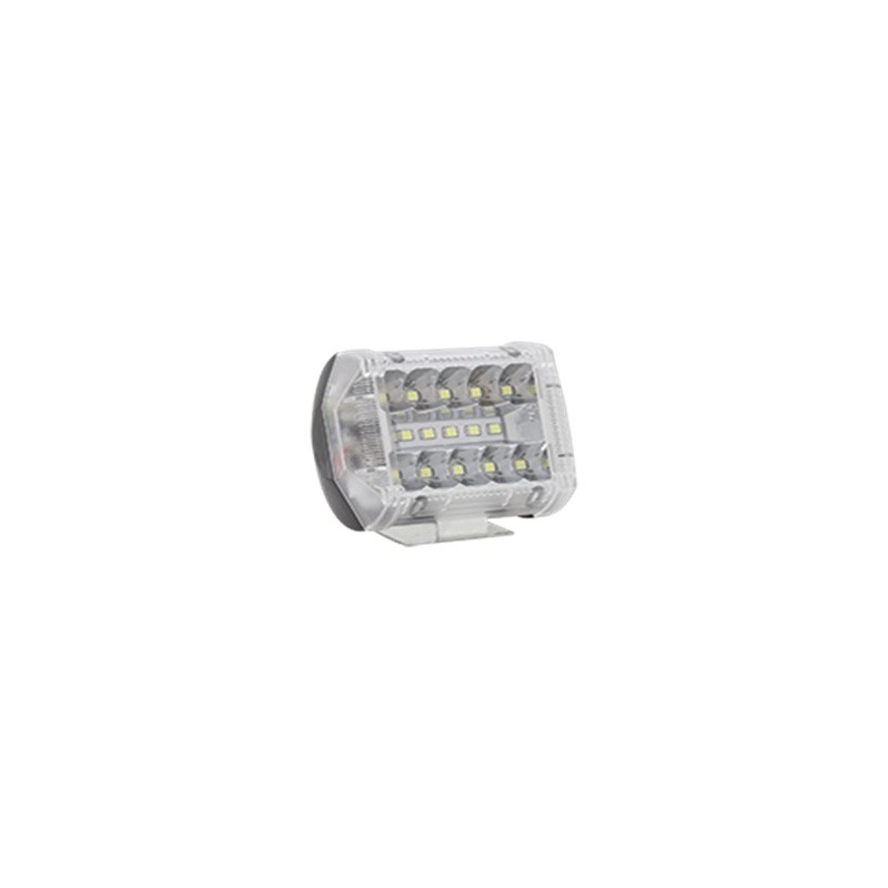 FARO AUXILIAR LED CON ESTROBO 15 LED CON LUZ DE CONTORNO LATERAL