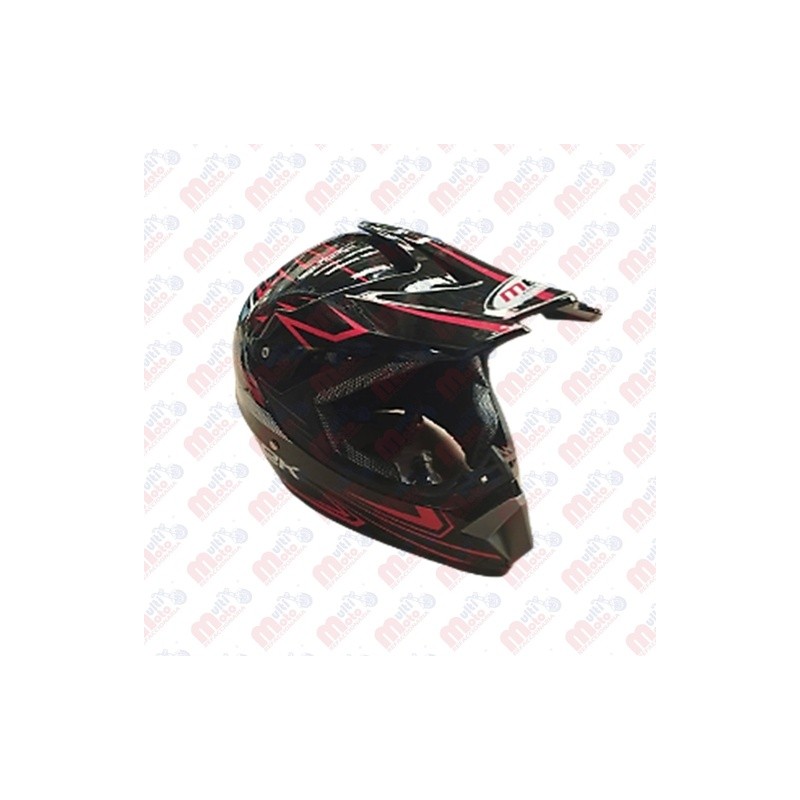CASCO CROSS MK505 model K1Shell Glossy Black Decal Red MEK
