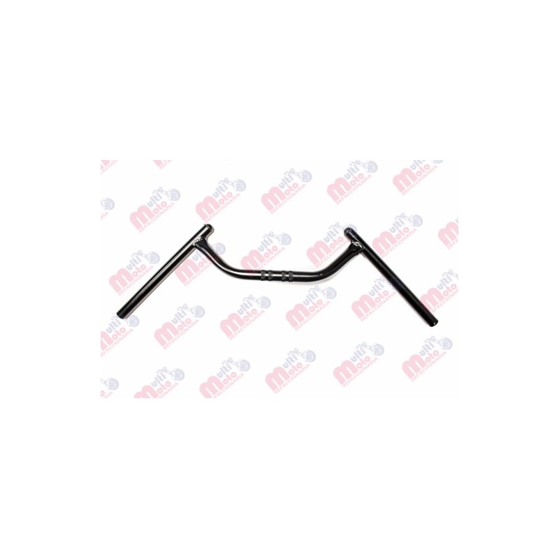 MANUBRIO TIPO MURCIELAGO UNIVERSAL TUBO 7/8 CAL. 14 NEGRO
