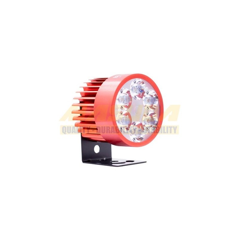 FARO AUXILIAR LEDS P/MOTOCICLETA IR1571 8-80V 6W ROJO