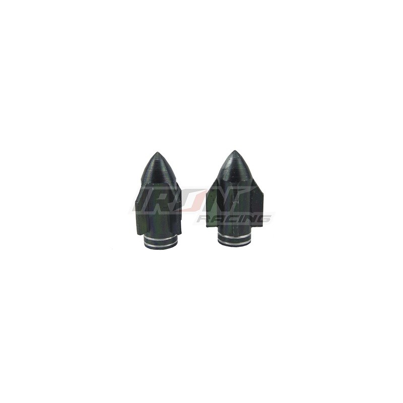 TAPON DE VALVULA DE AIRE ALUMINIO COHETE NEGRO