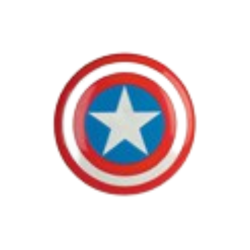 CALCOMANIA REFLEJANTE ESTRELLA CAPITAN AMERICA