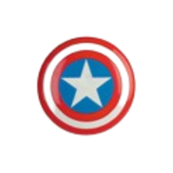 CALCOMANIA REFLEJANTE ESTRELLA CAPITAN AMERICA