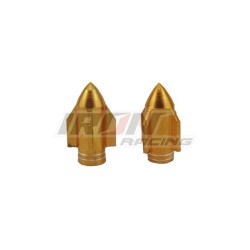 TAPON DE VALVULA DE AIRE ALUMINIO COHETE DORADO
