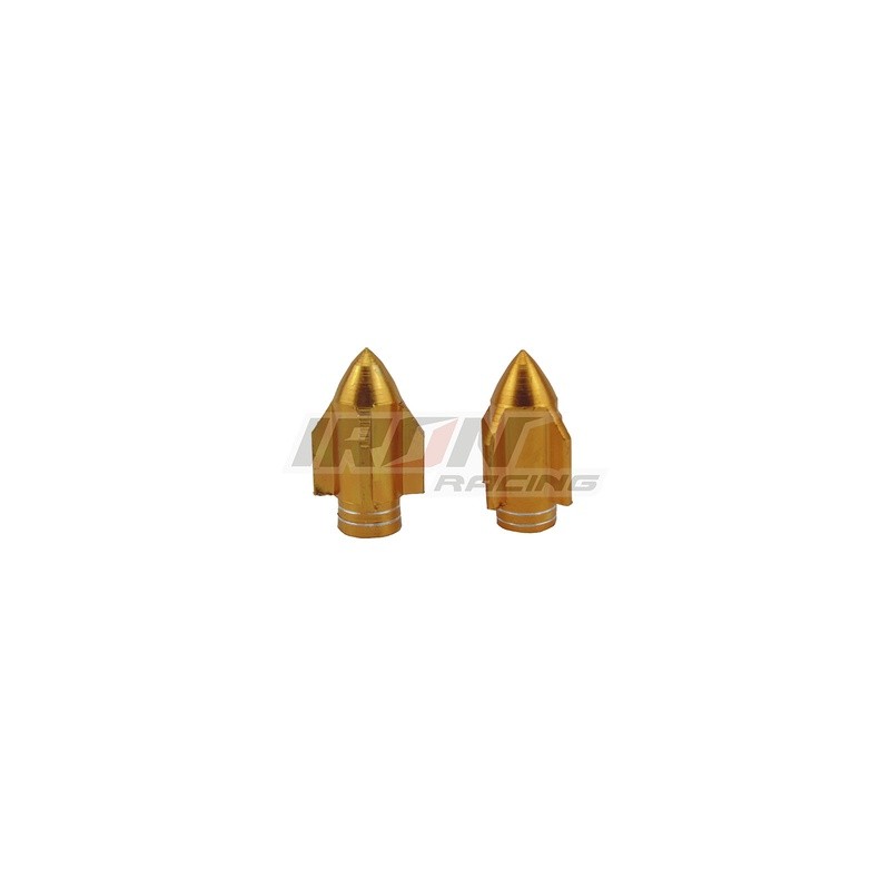 TAPON DE VALVULA DE AIRE ALUMINIO COHETE DORADO