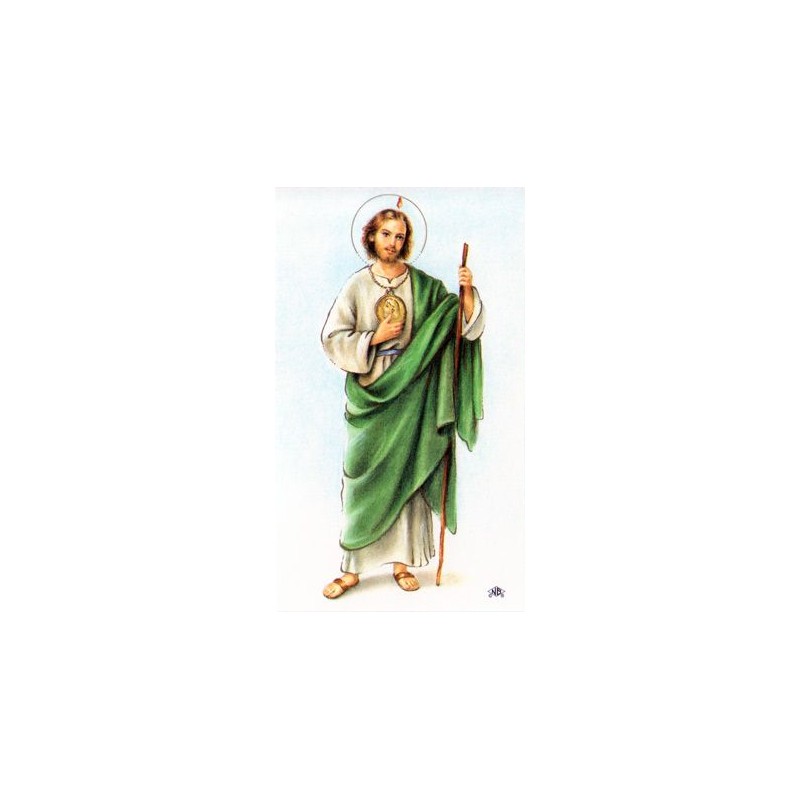 CALCOMANIA GRANDE SAN JUDAS (CONTORNO AZUL)