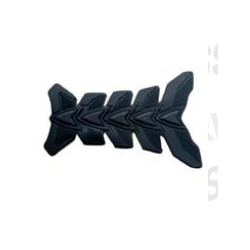 STICKER PROTECTOR DE GOMA NEGRO PARA TANQUE DE GASOLINA UNIVERSAL