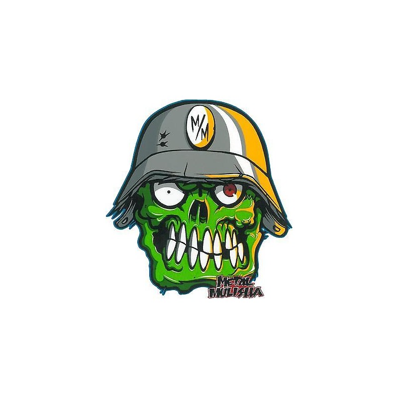 CALCOMANIA REFLEJANTE CALAVERA METAL MULISHA