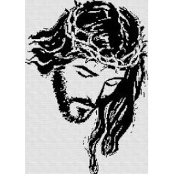 CALCOMANIA GRANDE CRISTO NEGRO
