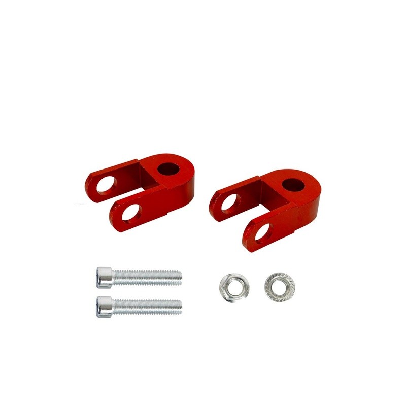 EXTENSION DE AMORTIGUADOR ALUMINIO P/ALTURA 30 mm ROJO