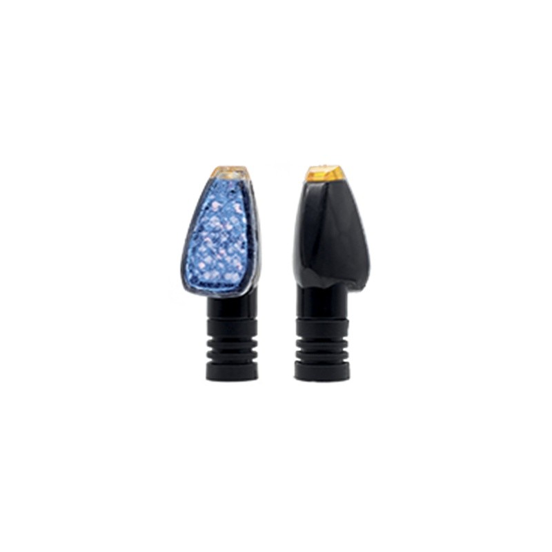 DIRECCIONAL LED NEGRO BRILLANTE UNIVERSAL (AZUL)