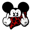 CALCOMANIA GRANDE MICKEY GROSERO