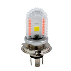 FOCO LED LUZ BLANCA ALTA-BAJA 10W / 1000LM H4 LUZ DE DIA ROJA 12 Vcc UNIVERSAL