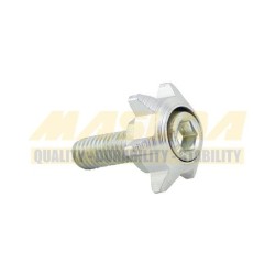 TORNILLO DECORATIVO ALUMINIO CON COLORES ESTRELLA M6 PLATA