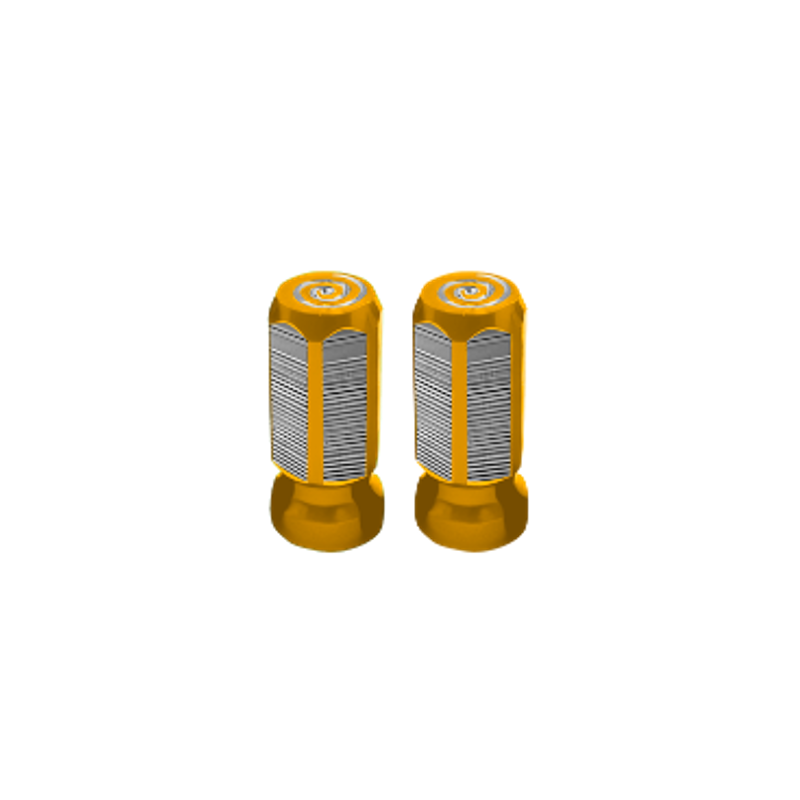 TAPÓN DECORATIVO PARA VÁLVULA EN FORMA DE PRISMA  (DORADO)