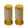 TAPÓN DECORATIVO PARA VÁLVULA EN FORMA DE PRISMA  (DORADO)