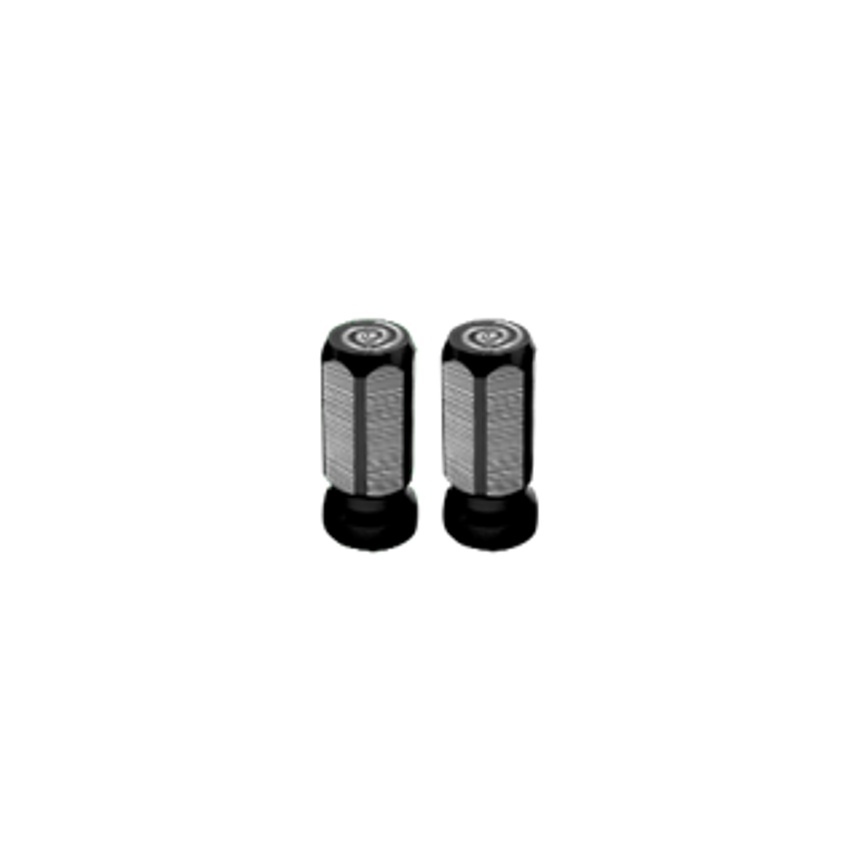 TAPÓN DECORATIVO PARA VÁLVULA EN FORMA DE PRISMA  (NEGRO)