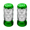 TAPÓN DECORATIVO PARA VÁLVULA EN FORMA DE DIAMANTE  (VERDE)