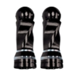 TAPON DECORATIVO PARA VALVULA EN FORMA RODONDO (NEGRO)