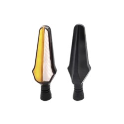 DIRECCIONAL LED SECUENCIAL TIPO RAYAS UNIVERSAL (AMARILLO-BLANCO)