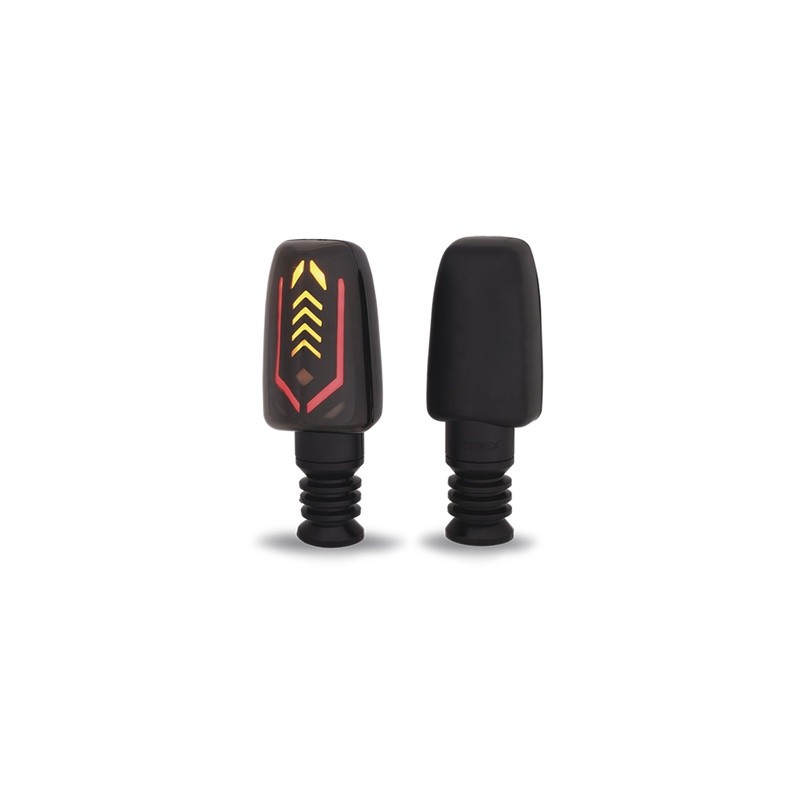 DIRECCIONAL LED SECUENCIAL TIPO DEPORTIVA  UNIVERSAL (AMARILLO-ROJO)