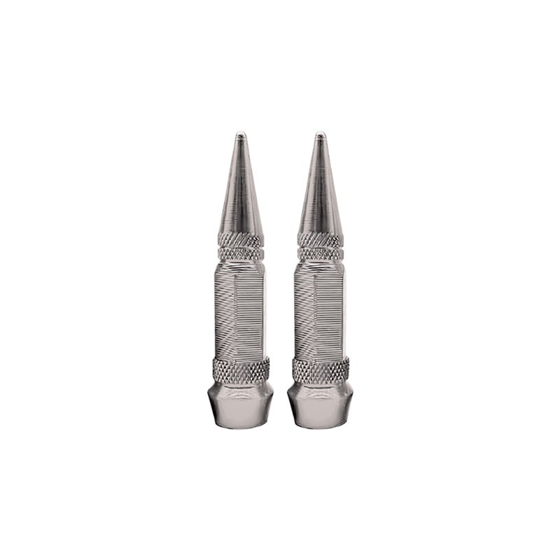 TAPON DECORATIVO PARA VALVULA EN FORMA DE PUNTA (PLATA)