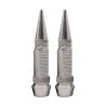 TAPON DECORATIVO PARA VALVULA EN FORMA DE PUNTA (PLATA)