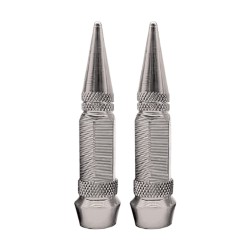 TAPON DECORATIVO PARA VALVULA EN FORMA DE PUNTA (PLATA)