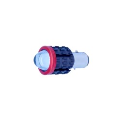 FOCO LED ALUMINIO P/MOTOCICLETA PREMIUM IR801 BA20D 10-100V 15W 2000LM