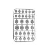 TAPON DECORATIVO PARA TORNILLERIA DE PLASTICO (PLATA)