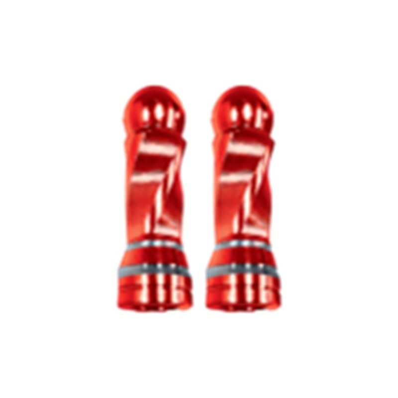 TAPON DECORATIVO PARA VALVULA EN FORMA RODONDO (ROJO)