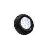 FARO LED BLANCO TIPO RUEDA CON LUZ ALTA, BAJA Y ESTROBO
