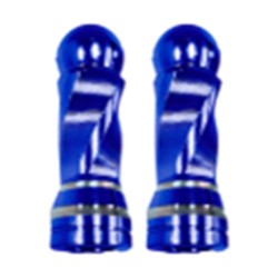 TAPON DECORATIVO PARA VALVULA EN FORMA RODONDO (AZUL)
