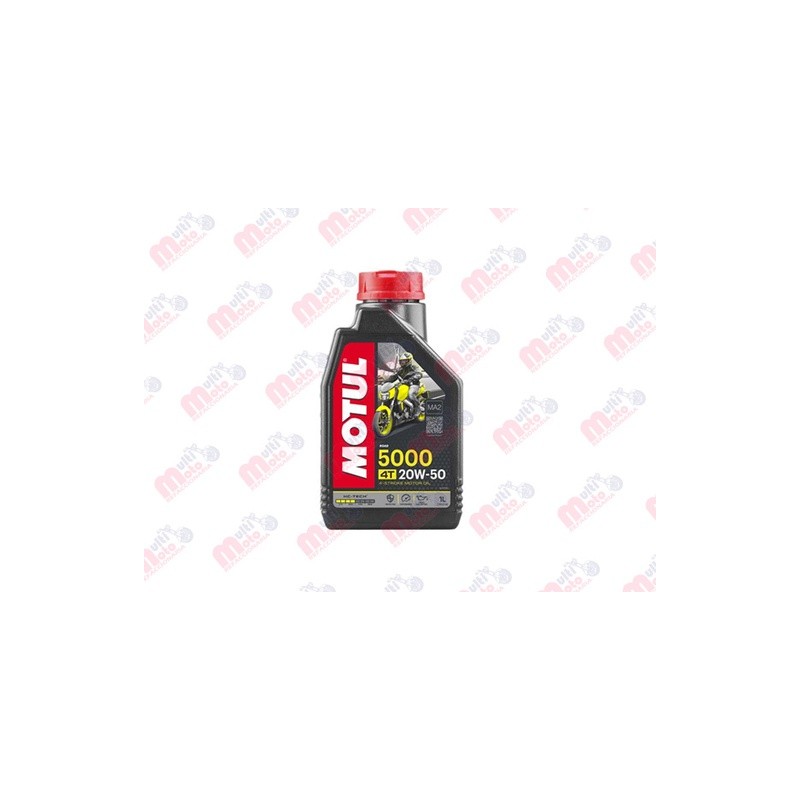 ACEITE PARA MOTOR A GASOLINA 4 TIEMPOS MOTUL 5000 20W50 1L SEMISINTETICO